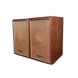 Realistic SOLO-103 Vintage Wood Grain Speakers Pair Made in Japan